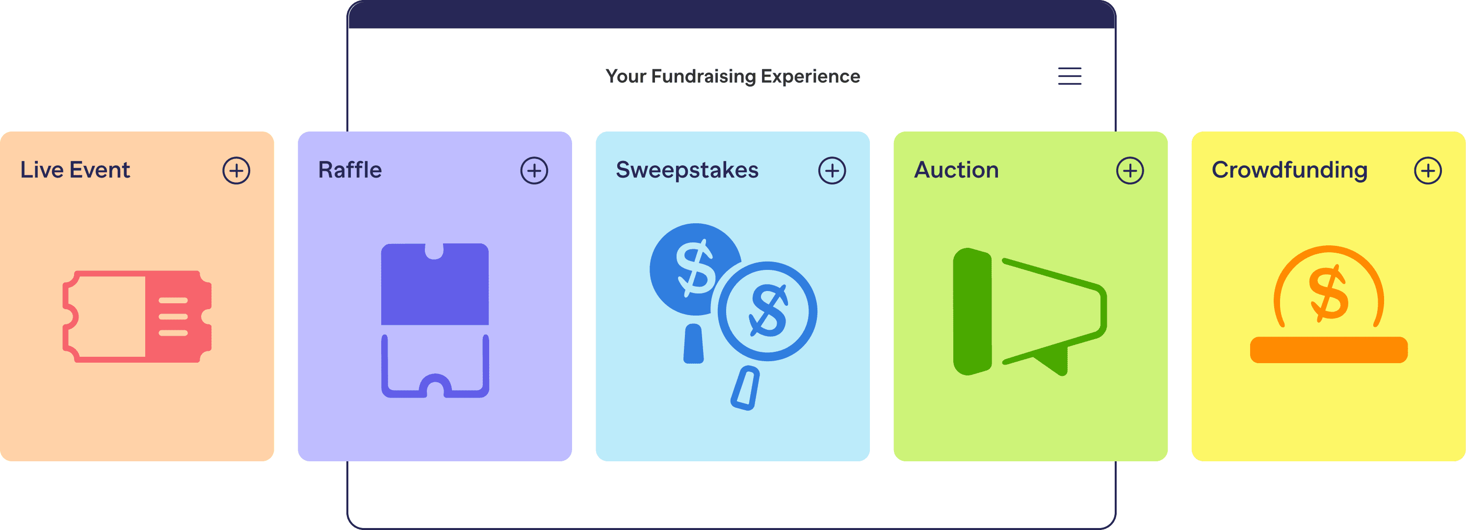 Fundraising Experience cards Crowdfunding