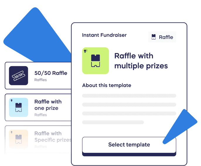 Raffle with multiple prizes template