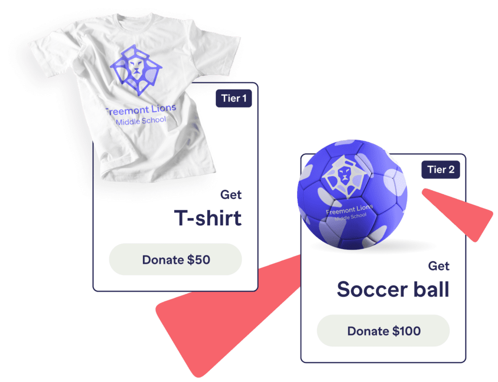 Crowdfunding t shirt soccer ball