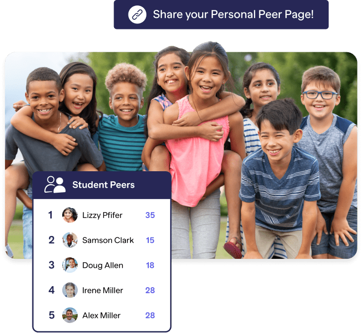 Share your Personal Peer Page group of kids small
